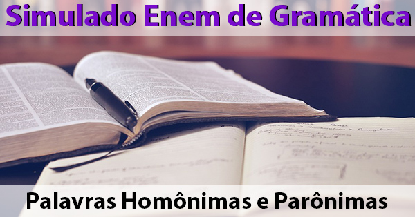 simulado de palavras homônimas e parônimas