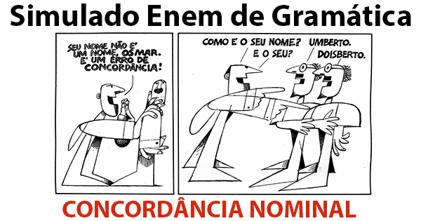 simulado de concordância nominal