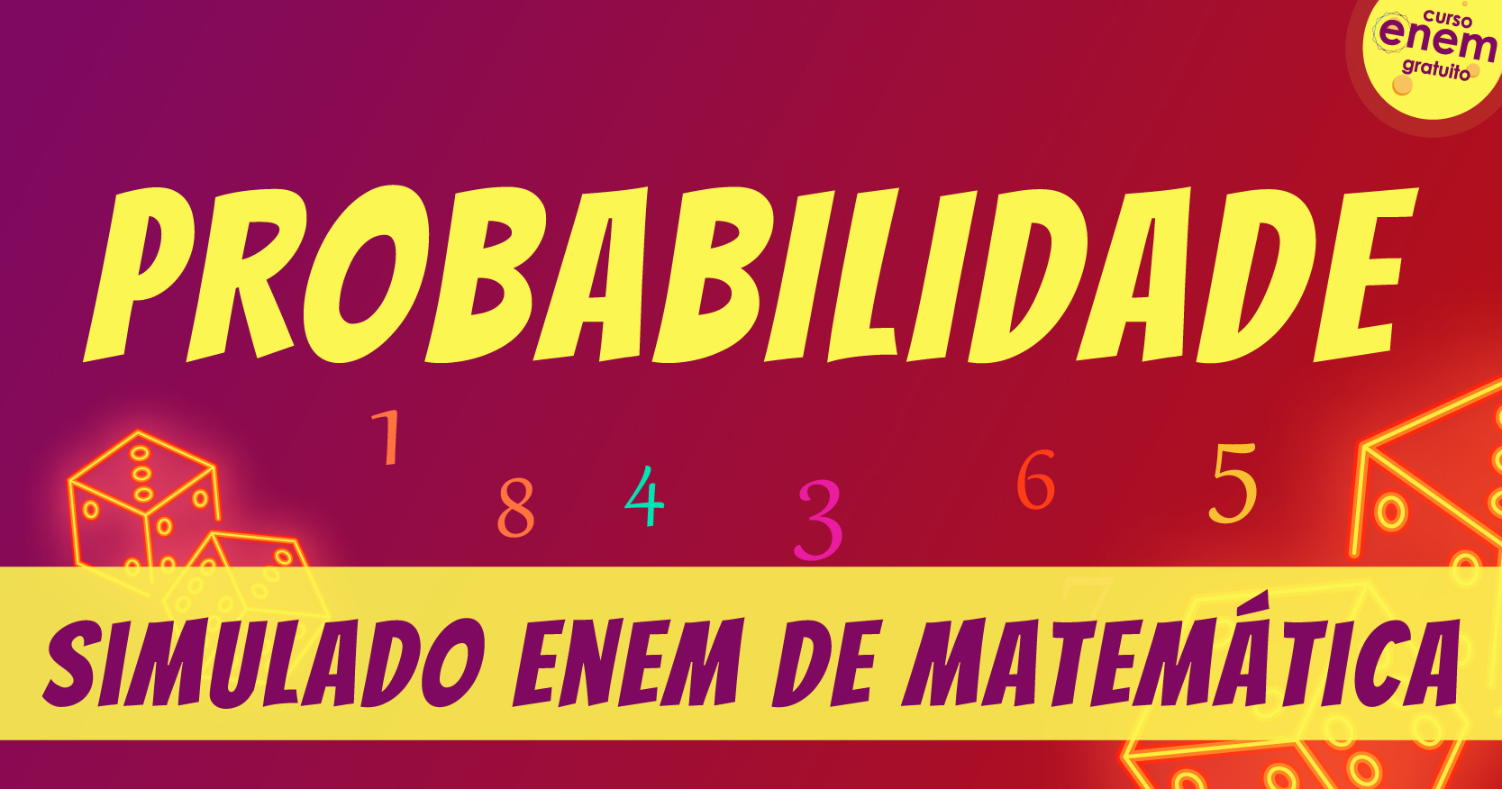 Simulado de contagem e probabilidade