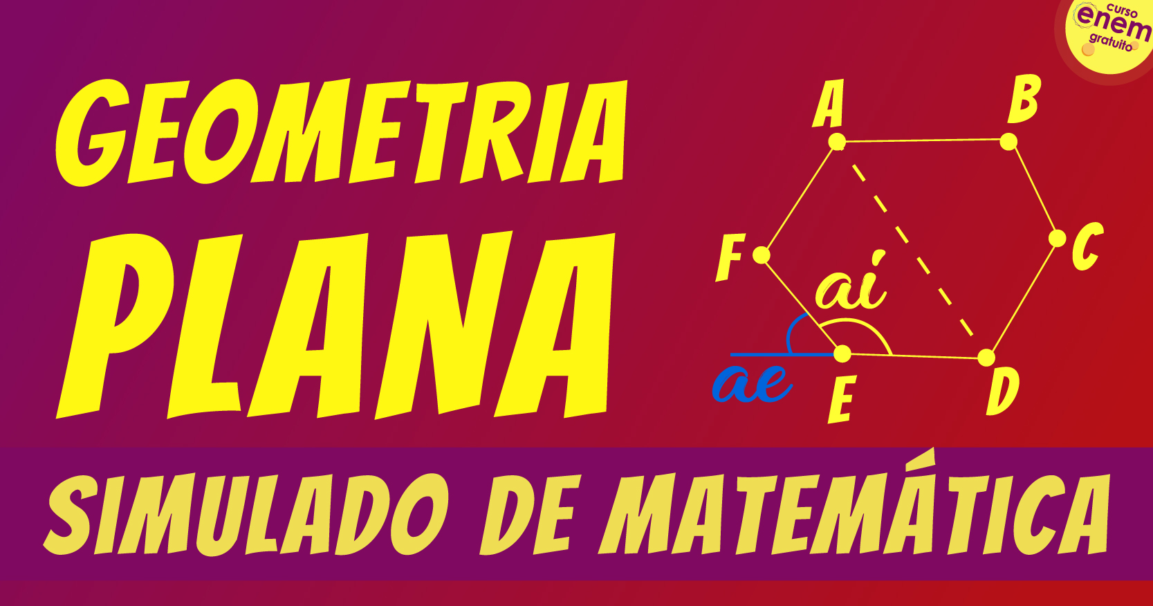 simulado de geometria plana