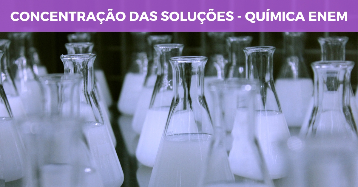 concentração das soluções