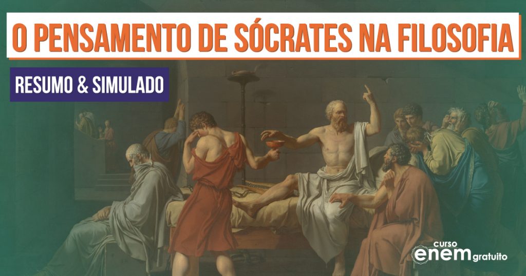 O pensamento de Sócrates: resumo com aulas completas e simulado