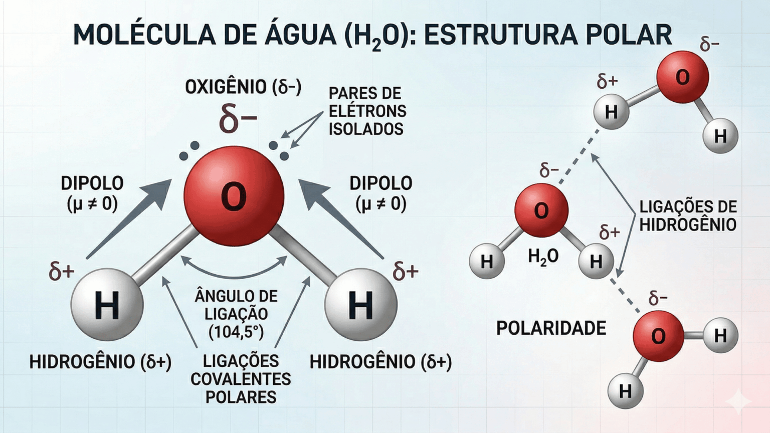 Quais são as principais características da água