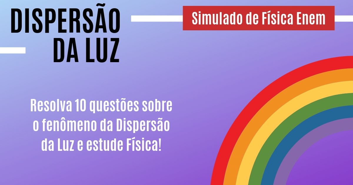 simulado de dispersão da luz