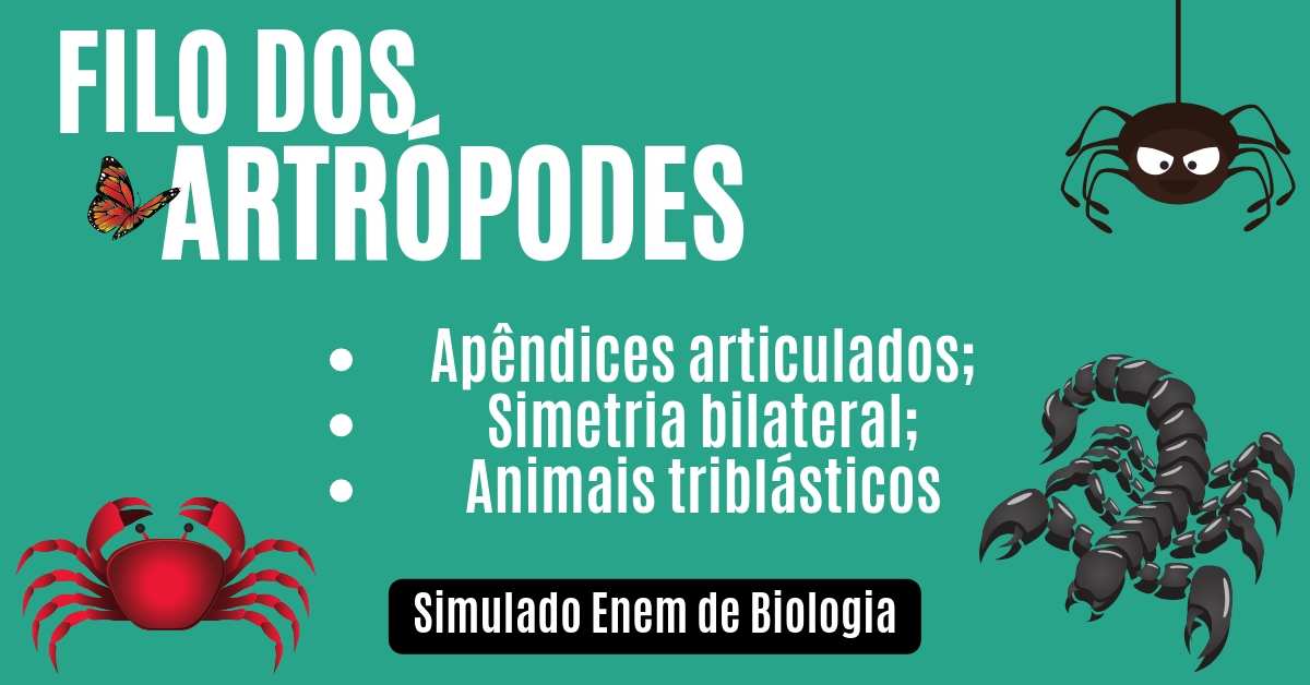 simulado de artrópodes