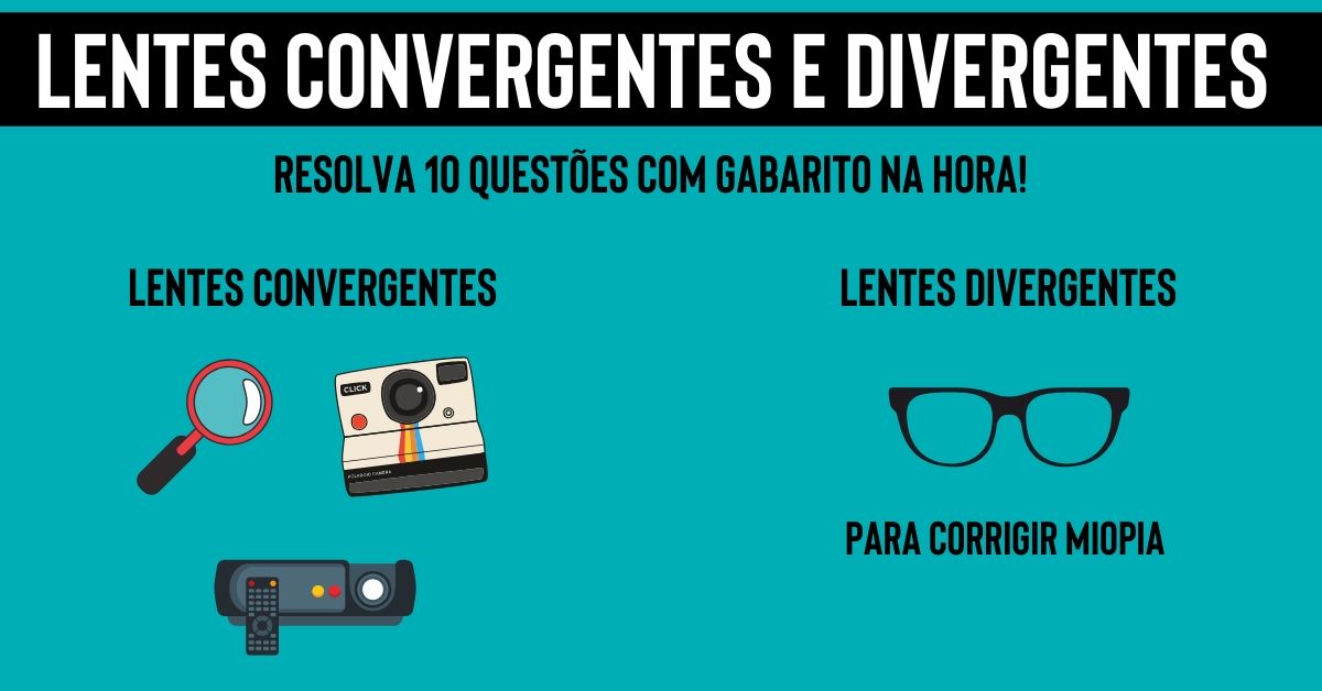 Simulado de Lentes Convergentes e Divergentes