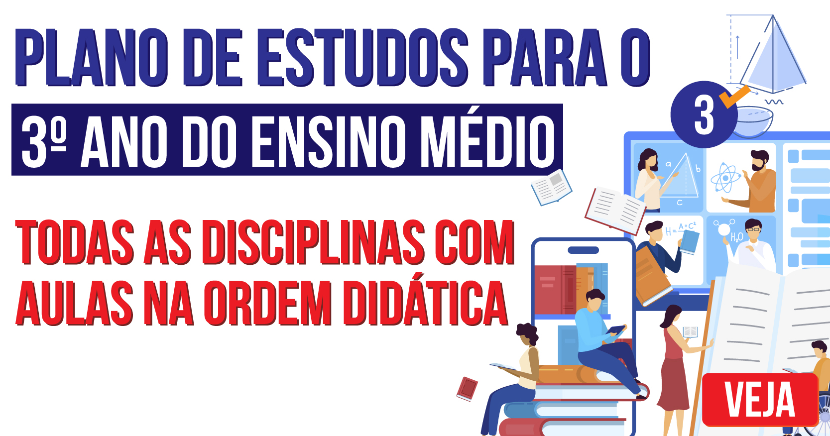 Plano de estudos do 3º ano do ensino médio