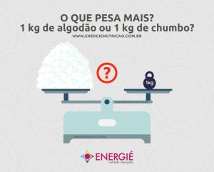 densidade do algodão e do chumbo