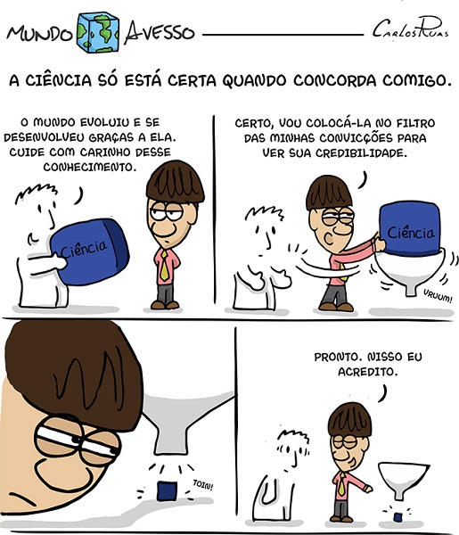 filosofia da ciência - tirinha