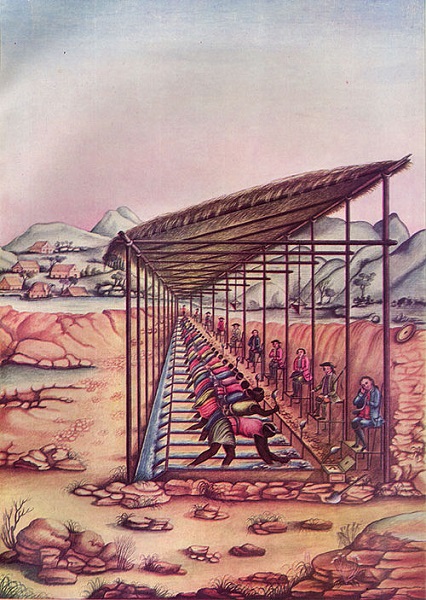 Mineração de diamantes - Trabalho escravo nas minas