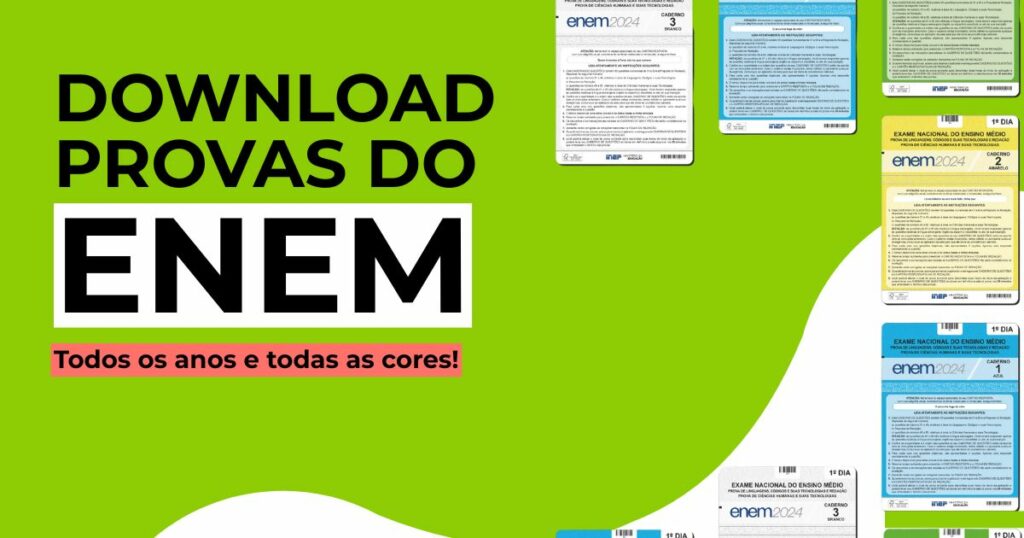 Download de todas as provas do Enem: com simulador do SiSU