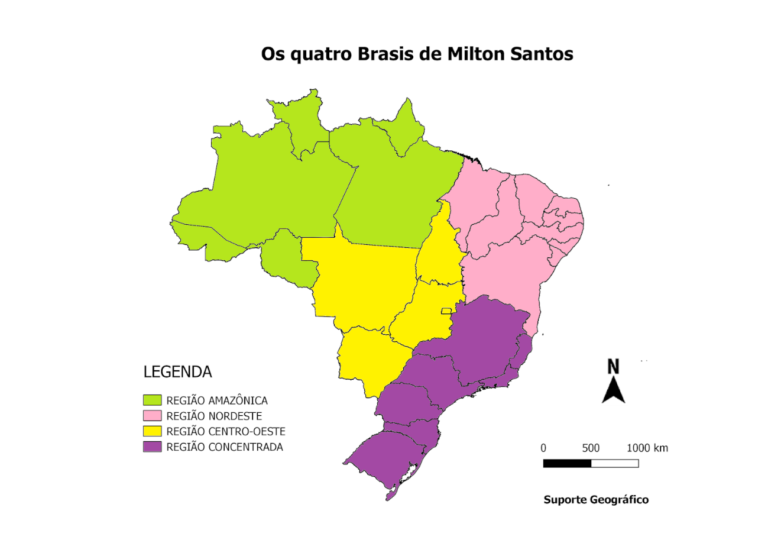 Regionalização do Brasil: IBGE, complexos regionais e 