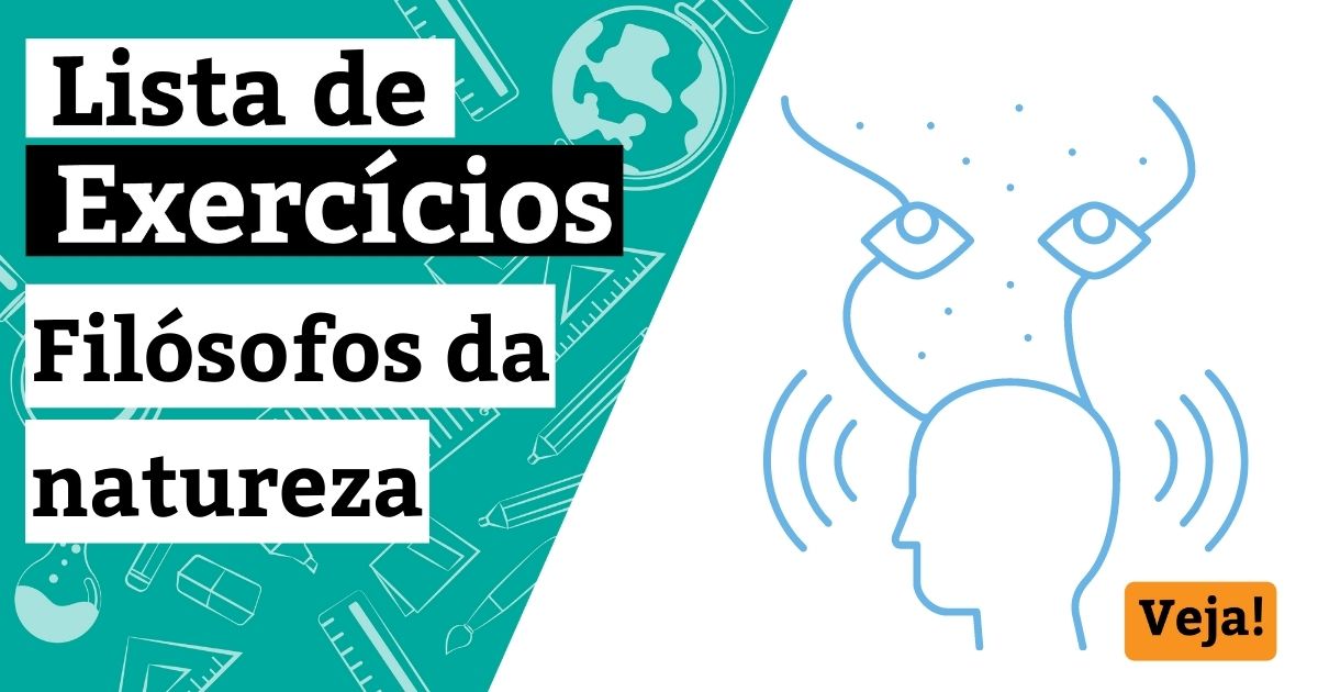 Lista de exercícios sobre os filósofos da natureza