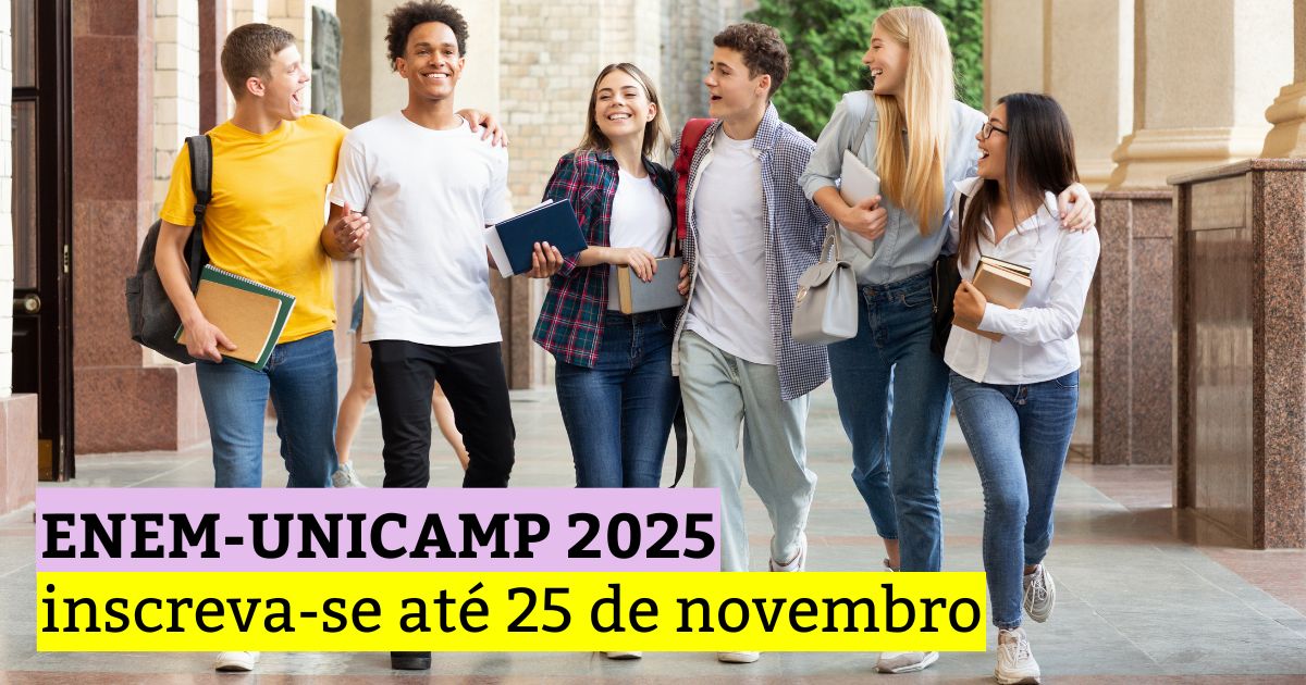 Enem-Unicamp 2025: inscreva-se até 25 de novembro