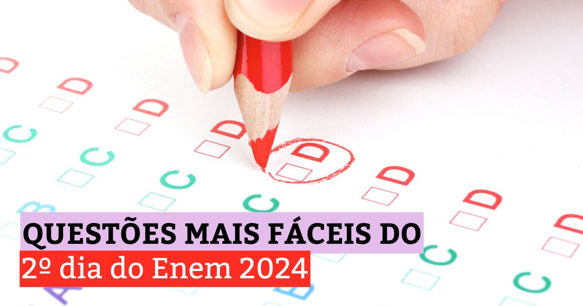 Questões mais fáceis do 2º dia do Enem 2024