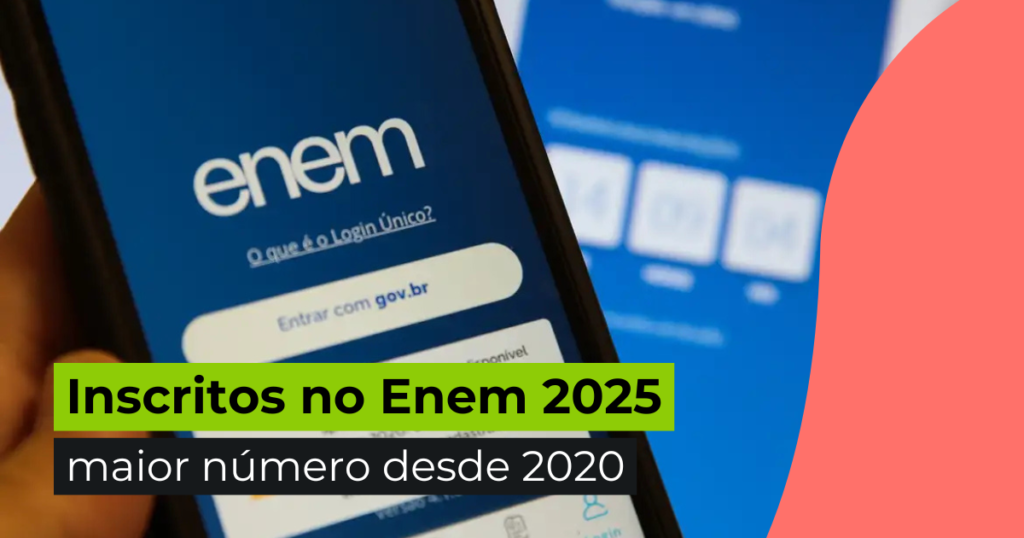 Inscritos no Enem 2025: maior número desde 2020