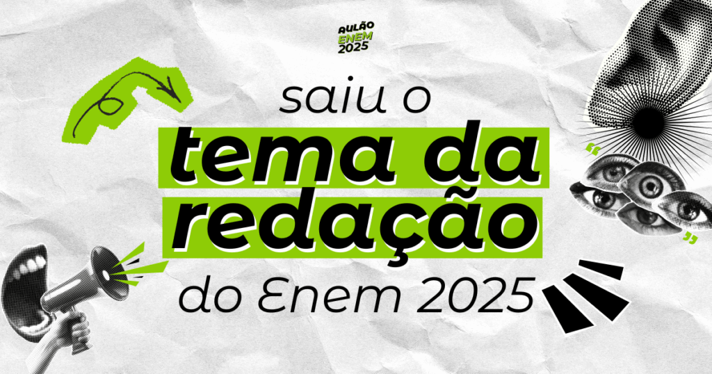 Saiu o tema da redação do Enem 2025: veja qual foi